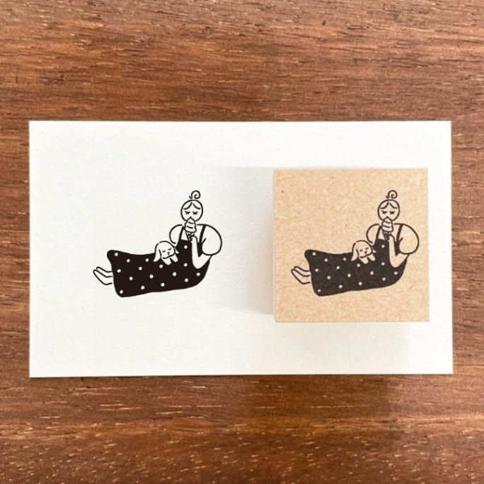 Stamp Marche Rubber Stamp - Lazy