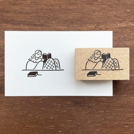 Stamp Marche Rubber Stamp - Reading