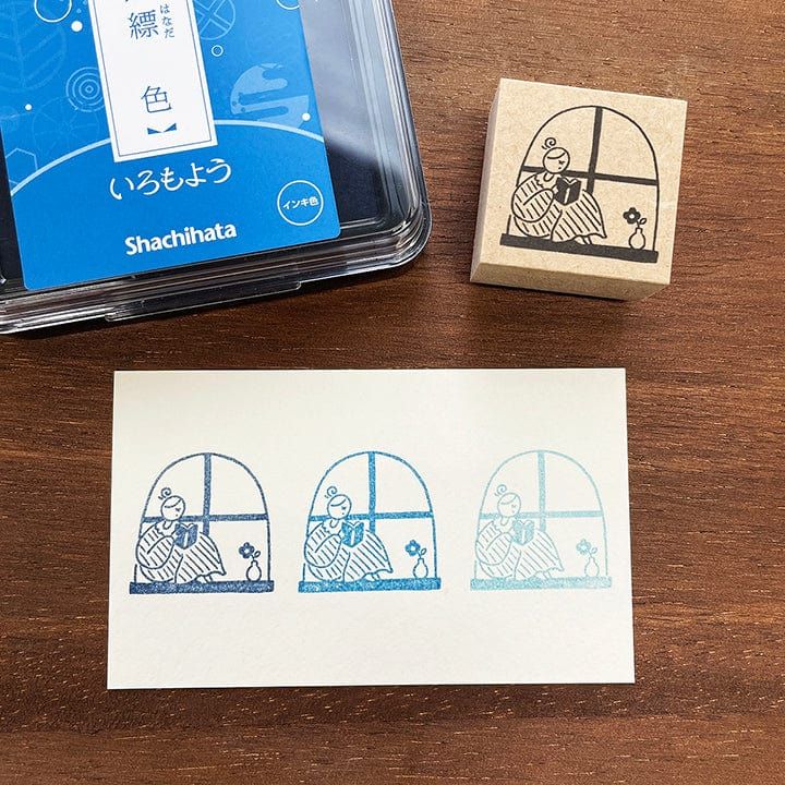 Stamp Marche Rubber Stamp - Reading By The Window