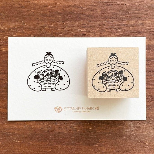 Stamp Marche Rubber Stamp - Strawberry