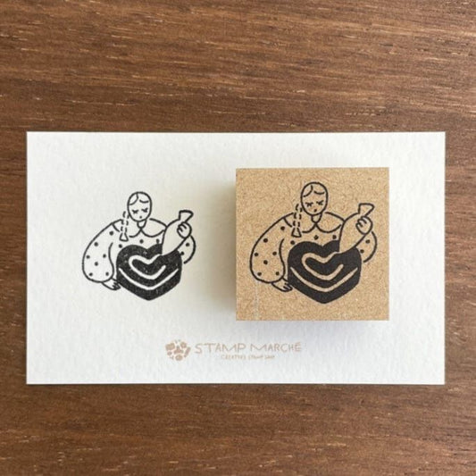 Stamp Marche Rubber Stamp - Valentine B