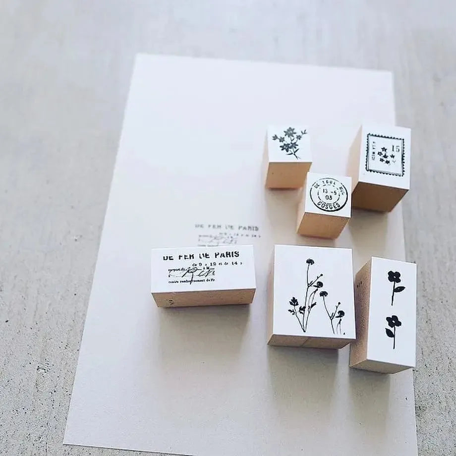 Yohaku Rubber Stamp S-041 - Natsuno Niwa (Summer Garden)