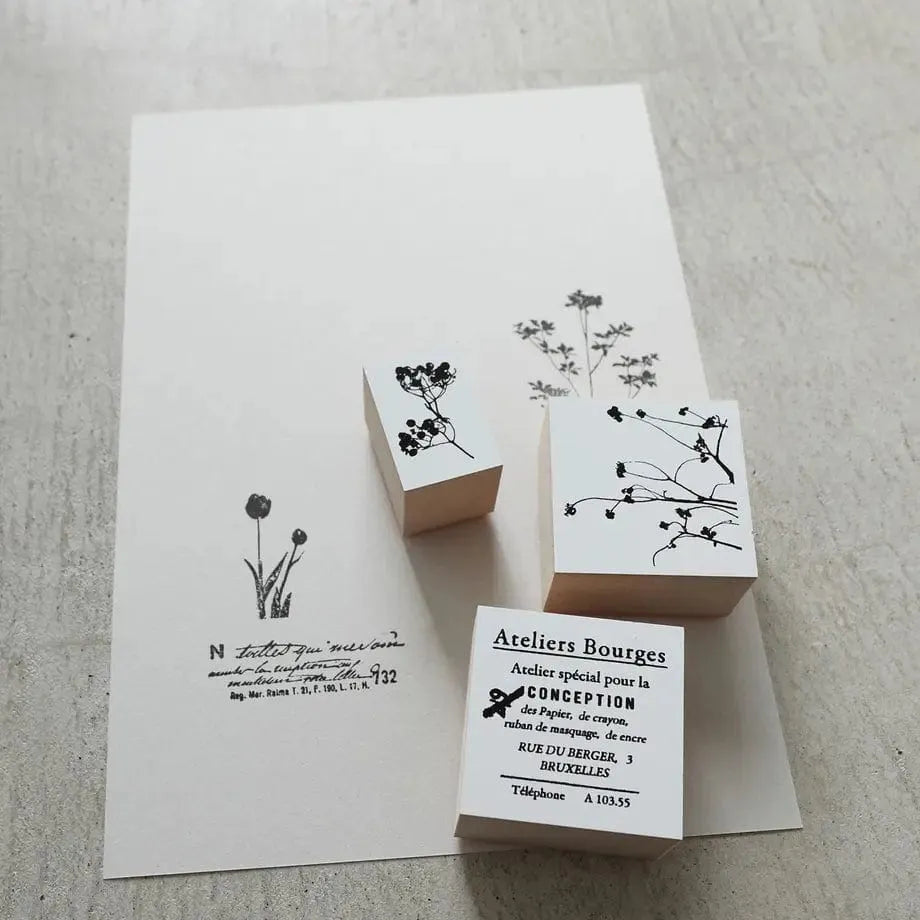 Yohaku Rubber Stamp S-041 - Natsuno Niwa (Summer Garden)