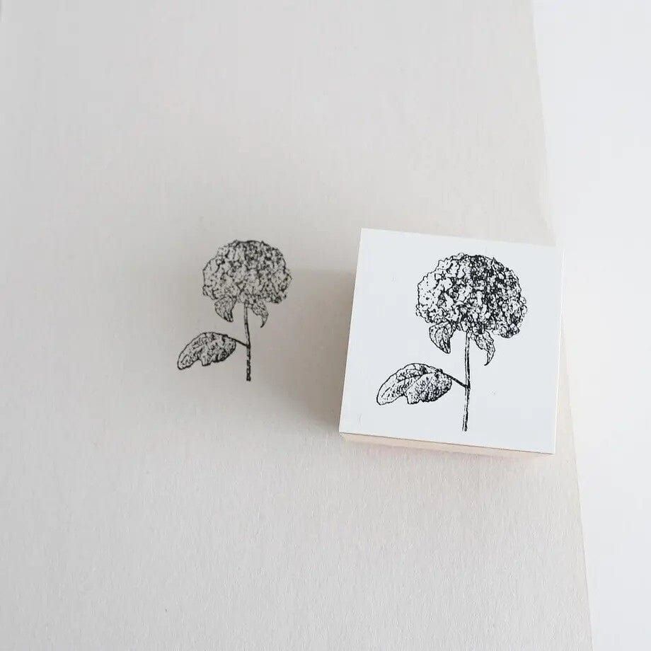 Yohaku Rubber Stamp S-060 - Hydrangea