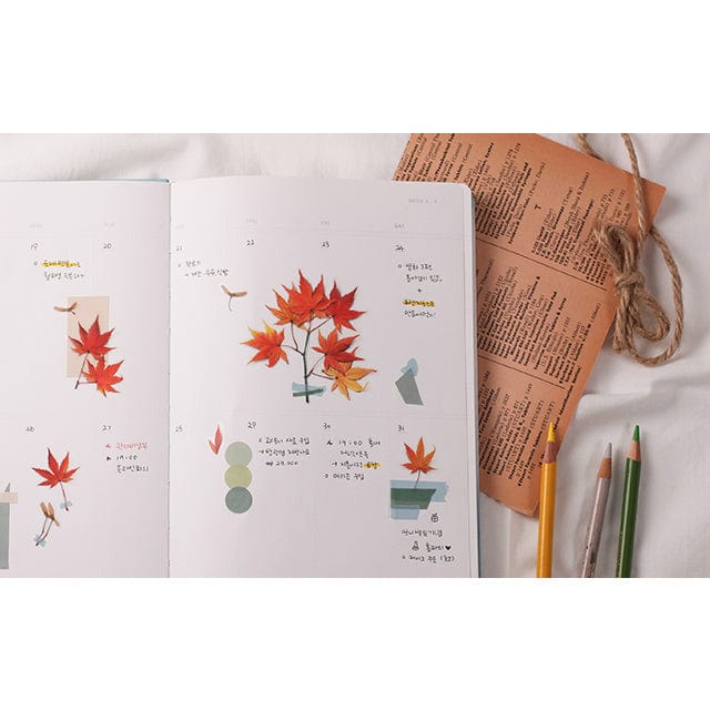 Appree Pressed Flower Sticker - Palmate maple