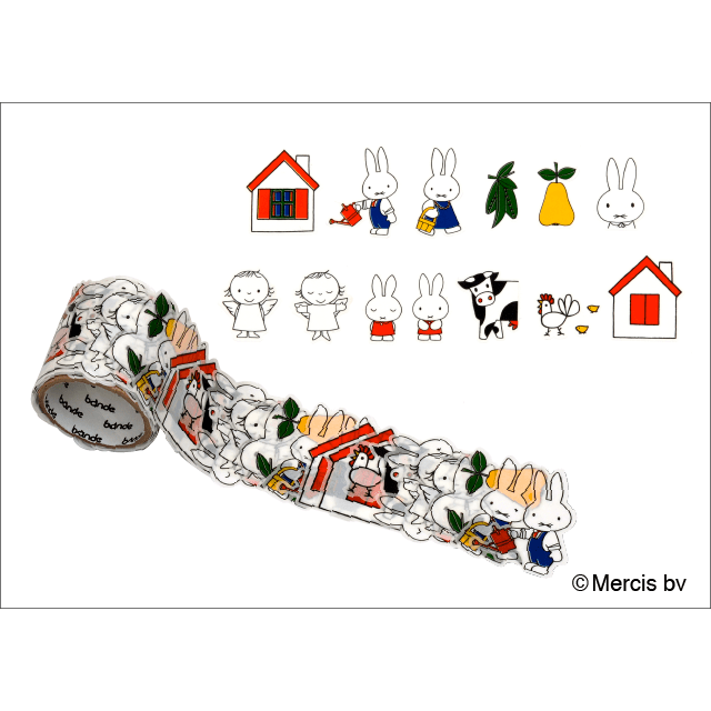 Bande Masking Roll Sticker - Miffy