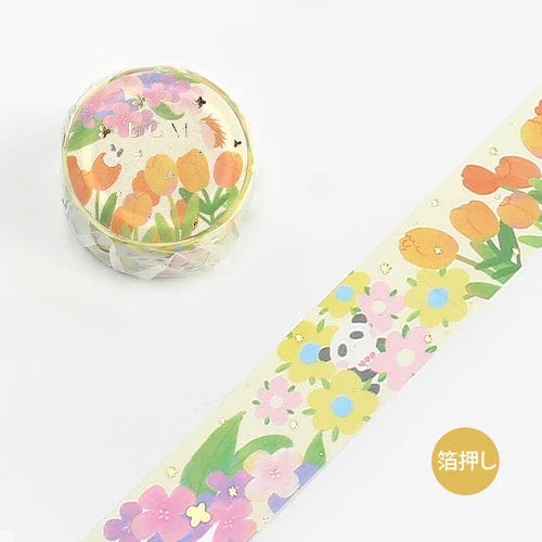 BGM Washi Tape 'Little World' Series - Ornament Tulip