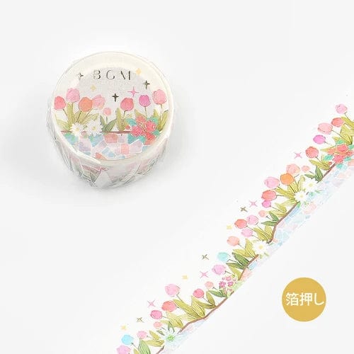 BGM Washi Tape - Tulip Garden