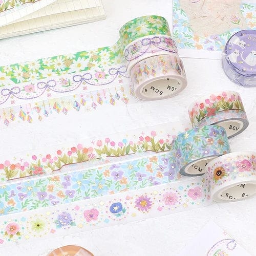 BGM Washi Tape - Tulip Garden