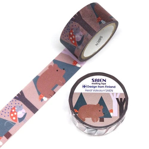 Heidi Valkola X SAIEN Masking Tape - Bear