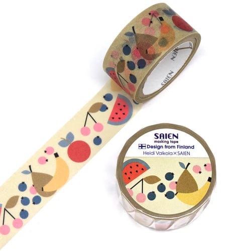 Heidi Valkola X SAIEN Masking Tape – Fruits