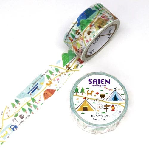 Kamiiso SAIEN Masking Tape - Camp Map