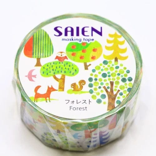 Kamiiso SAIEN Masking Tape - Forest