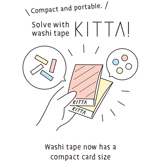 KITTA Washi Tape Basic Series - Cat