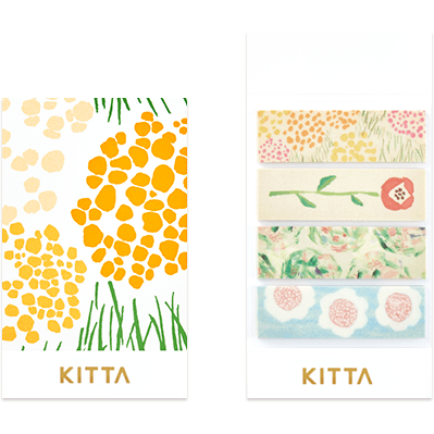 KITTA Washi Tape Basic Series - Flower 2