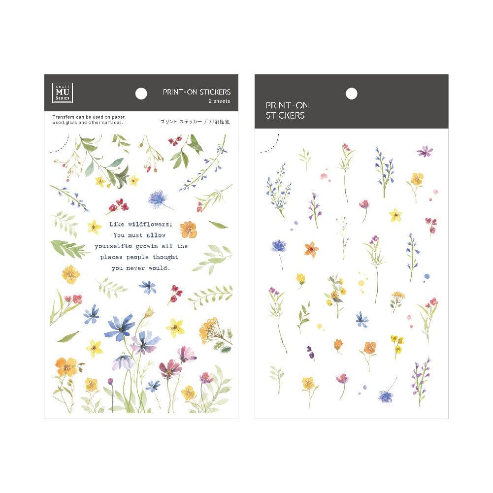 MU Lifestyle Print-On Sticker 121 - Little Wildflowers