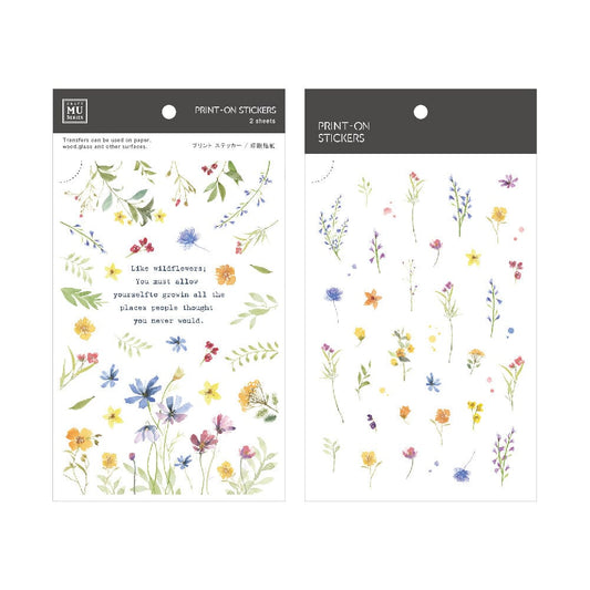 MU Lifestyle Print-On Sticker 121 - Little Wildflowers