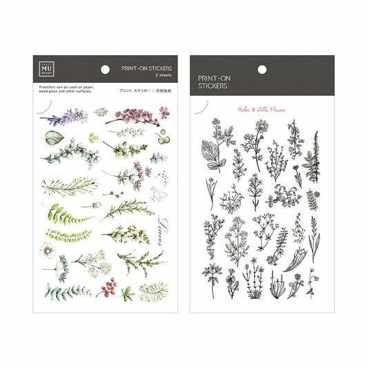 MU Lifestyle Print-On Sticker 55 - Herbs & Wild Flowers