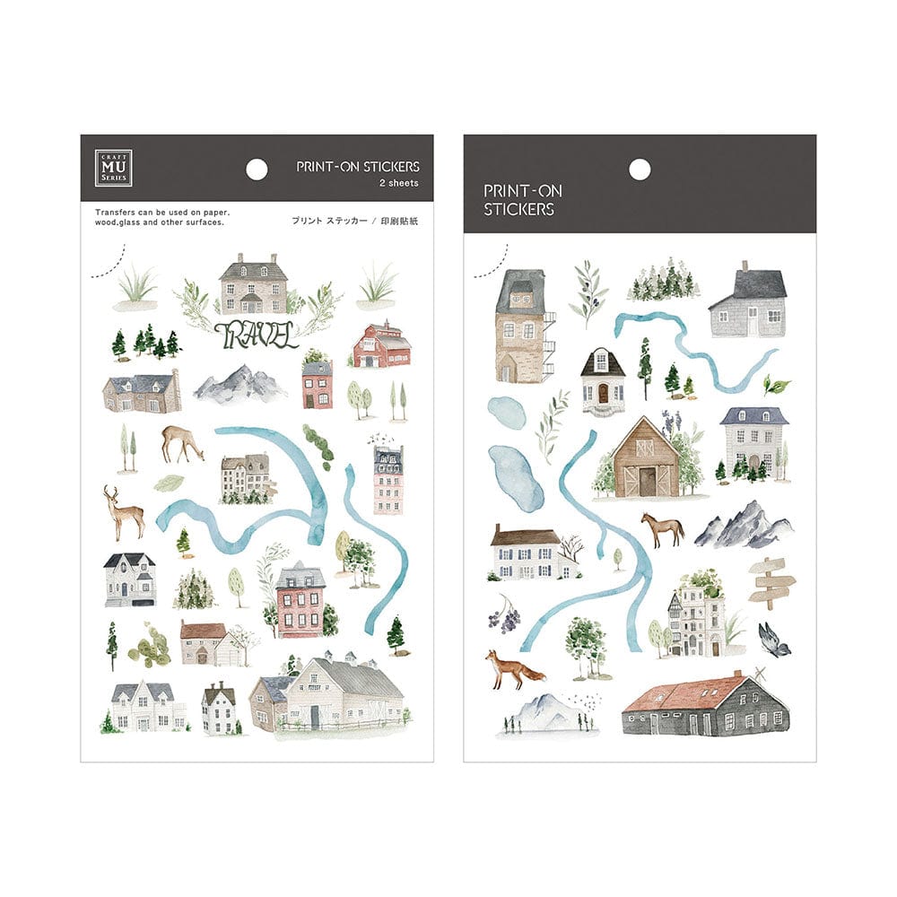 MU Lifestyle Print-On Sticker 67 - Travel Map