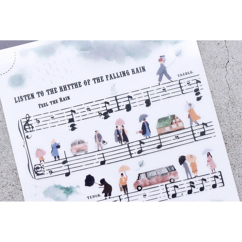 MU Lifestyle Print-On Sticker 78 - Feel the Rain