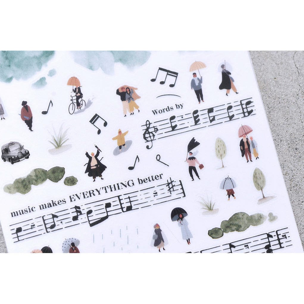 MU Lifestyle Print-On Sticker 78 - Feel the Rain