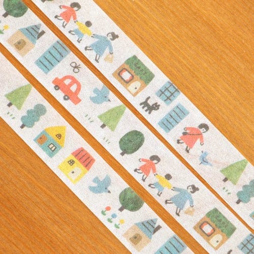 Wa-Life Biyori Washi Tape - Town